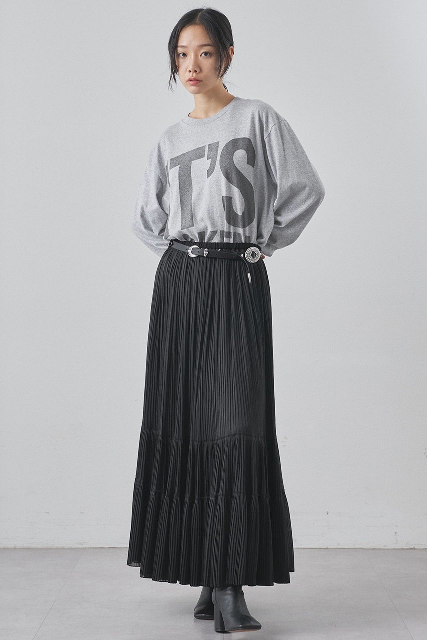 【ウィムガゼット/Whim Gazette】のオーガンジーティアードスカート 人気、トレンドファッション・服の通販 founy(ファニー) 　ファッション　Fashion　レディースファッション　Fashion for Women　スカート　Skirts　ティアードスカート　Tiered Skirts　ロングスカート　Long Skirts / Maxi & Midi Skirts　オーガンジー　Organza Fabric　シアー　Sheer, See-Through　ティアードスカート　Tiered Skirt, Flounced Skirt　フェミニン　Feminine, Girly　プリーツ　Pleats, Pleated　リラックス　Relax, Relaxed Fit　ロング　Long, Long-Length　ヴィンテージ　Vintage Style　エレガント 上品　Elegant　再入荷　Restock / Back in Stock　other-3|ID: prp329100004777361 ipo3291000000036778874