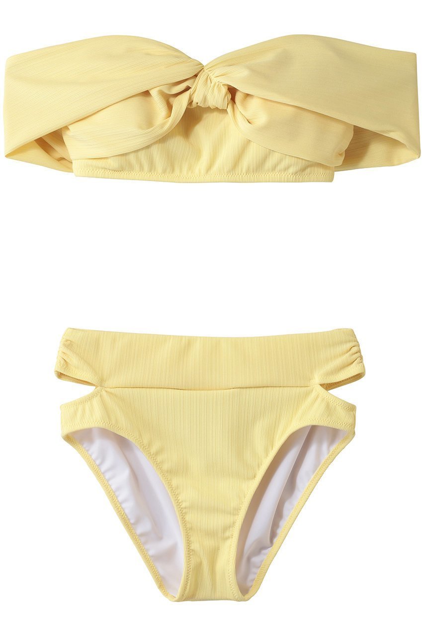 【レイール/Reir】の【San-ai Resort】オフショル水着 インテリア・キッズ・メンズ・レディースファッション・服の通販 founy(ファニー) 　ファッション　Fashion　レディースファッション　Fashion for Women　水着　Swimwear　レディース水着・ビーチウェア　Swimwear & Beachwear　2025年　2025　2025-2026秋冬・A/W　Autumn/Winter 2025–26 AW25–26　インナー　Innerwear　クール　Cool, Chic　ショーツ　Shorts, Short Pants　ストレッチ　Stretch, Stretchy Fabric　スポーツ　Sports, Activewear　デコルテ　Décolleté, Neckline　ビーチ　Beach, Seaside　リゾート　Resort, Vacation Style　水着　Swimsuit, Swimwear　A/W・秋冬　Autumn/Winter　イエロー|ID: prp329100004777363 ipo3291000000034639331