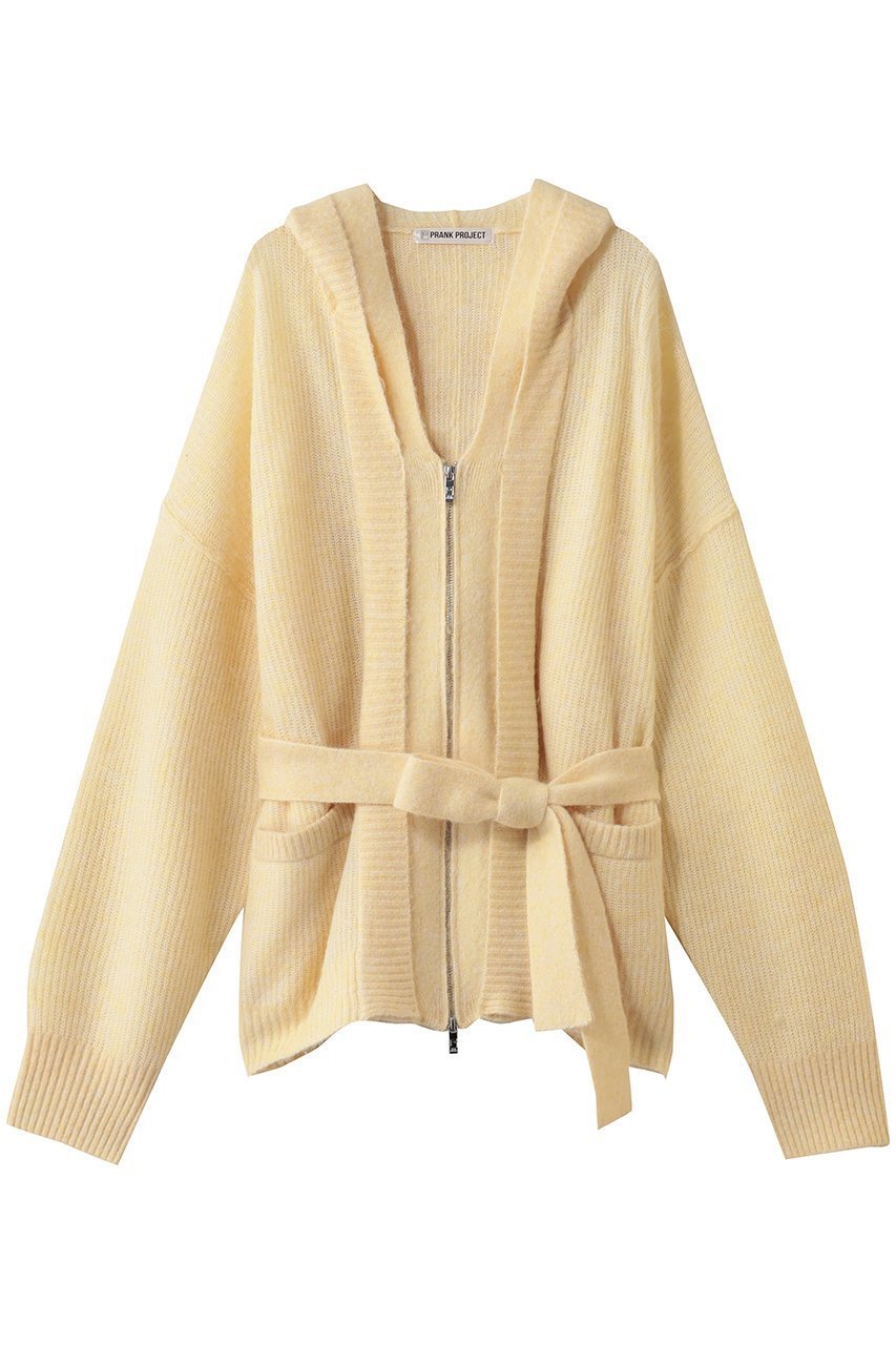 【プランク プロジェクト/PRANK PROJECT】のフーデッドジップカーディガン インテリア・キッズ・メンズ・レディースファッション・服の通販 founy(ファニー) 　ファッション　Fashion　レディースファッション　Fashion for Women　トップス・カットソー　Cut & Sew Tops　ニット　Knit Tops & Sweaters　カーディガン・羽織り　Layered Style Cardigans　おすすめ　Recommended / Our Picks　インナー　Innerwear　カーディガン　Cardigan, Knitwear　セットアップ　Set-Up, Coordinated Outfit　冬　Winter / This Winter　新作・新入荷　New Arrivals / New In　秋　Autumn　YEL(イエロー)|ID: prp329100004777369 ipo3291000000034639386