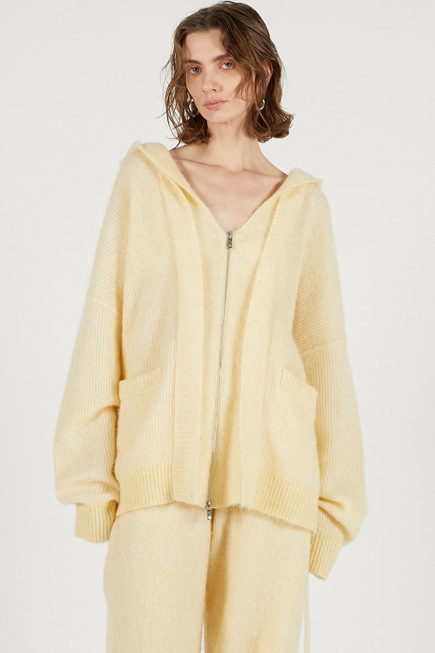 【プランク プロジェクト/PRANK PROJECT】のフーデッドジップカーディガン 人気、トレンドファッション・服の通販 founy(ファニー) 　ファッション　Fashion　レディースファッション　Fashion for Women　トップス・カットソー　Cut & Sew Tops　ニット　Knit Tops & Sweaters　カーディガン・羽織り　Layered Style Cardigans　おすすめ　Recommended / Our Picks　インナー　Innerwear　カーディガン　Cardigan, Knitwear　セットアップ　Set-Up, Coordinated Outfit　冬　Winter / This Winter　秋　Autumn　other-8|ID: prp329100004777369 ipo3291000000034695573