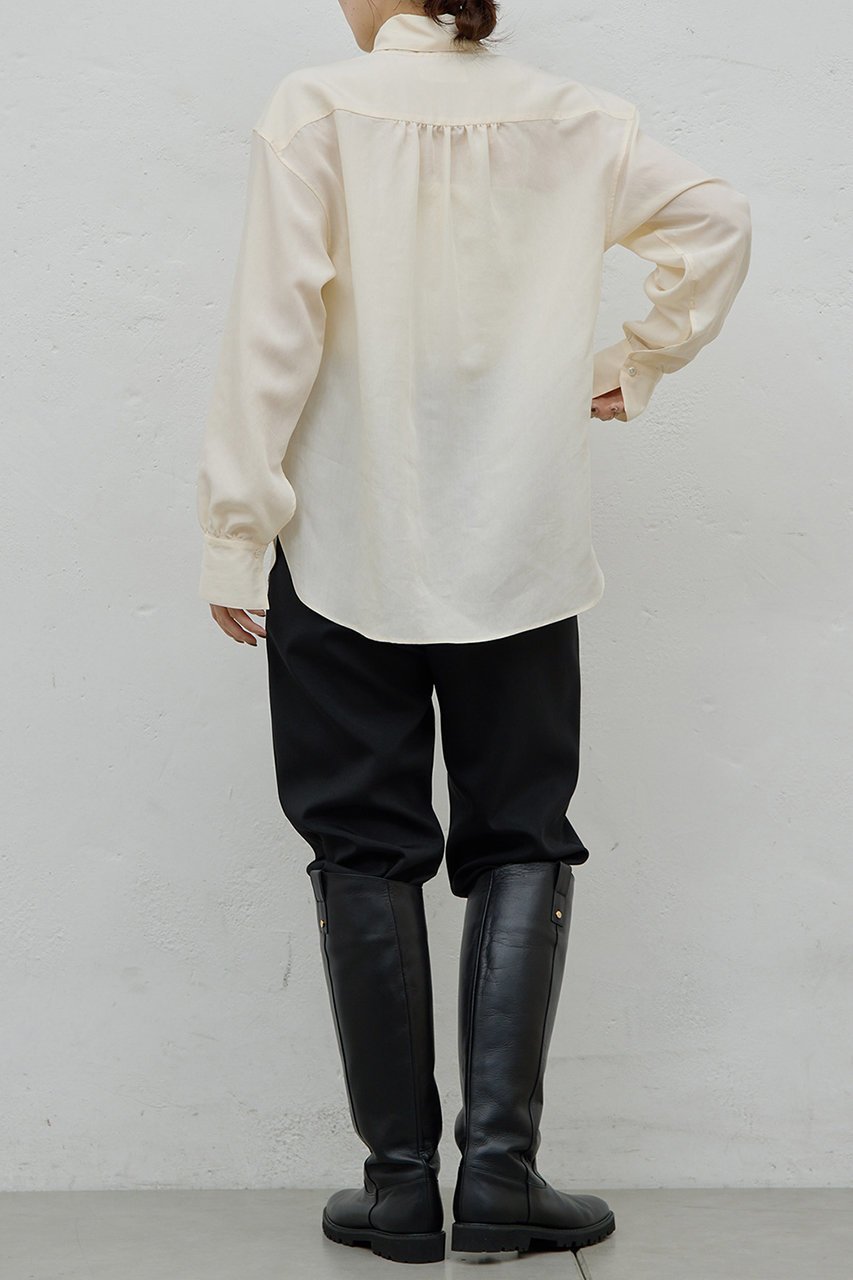 【ガリャルダガランテ/GALLARDAGALANTE】の【HERITANOVUM】スカーフカラーシャツ 人気、トレンドファッション・服の通販 founy(ファニー) 　ファッション　Fashion　レディースファッション　Fashion for Women　トップス・カットソー　Cut & Sew Tops　シャツ・ブラウス・オフィスカジュアル　Elegant Blouses & Button-Ups　とろみ　Fluid, Flowy Fabric　ギャザー　Gathered, Ruffled　スカーフ　Scarf, Neckwear　スリーブ　Sleeve, Long Sleeve / Short Sleeve　ベーシック　Basic, Essential　ロング　Long, Long-Length　other-3|ID: prp329100004778107 ipo3291000000036049742