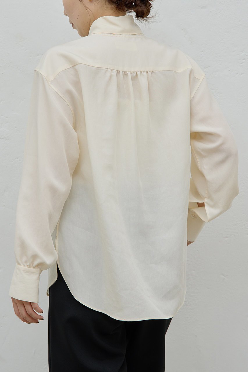 【ガリャルダガランテ/GALLARDAGALANTE】の【HERITANOVUM】スカーフカラーシャツ 人気、トレンドファッション・服の通販 founy(ファニー) 　ファッション　Fashion　レディースファッション　Fashion for Women　トップス・カットソー　Cut & Sew Tops　シャツ・ブラウス・オフィスカジュアル　Elegant Blouses & Button-Ups　とろみ　Fluid, Flowy Fabric　ギャザー　Gathered, Ruffled　スカーフ　Scarf, Neckwear　スリーブ　Sleeve, Long Sleeve / Short Sleeve　ベーシック　Basic, Essential　ロング　Long, Long-Length　other-5|ID: prp329100004778107 ipo3291000000036049745