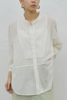 【ガリャルダガランテ/GALLARDAGALANTE】の【HERITANOVUM】ボザムシャツ 人気、トレンドファッション・服の通販 founy(ファニー) ファッション Fashion レディースファッション Fashion for Women トップス・カットソー Cut & Sew Tops シャツ・ブラウス・オフィスカジュアル Elegant Blouses & Button-Ups クラシック Classic, Timeless Style スリット Slit, Slit Detail スリーブ Sleeve, Long Sleeve / Short Sleeve ロング Long, Long-Length エレガント 上品 Elegant 新作・新入荷 New Arrivals / New In |ID:prp329100004778108