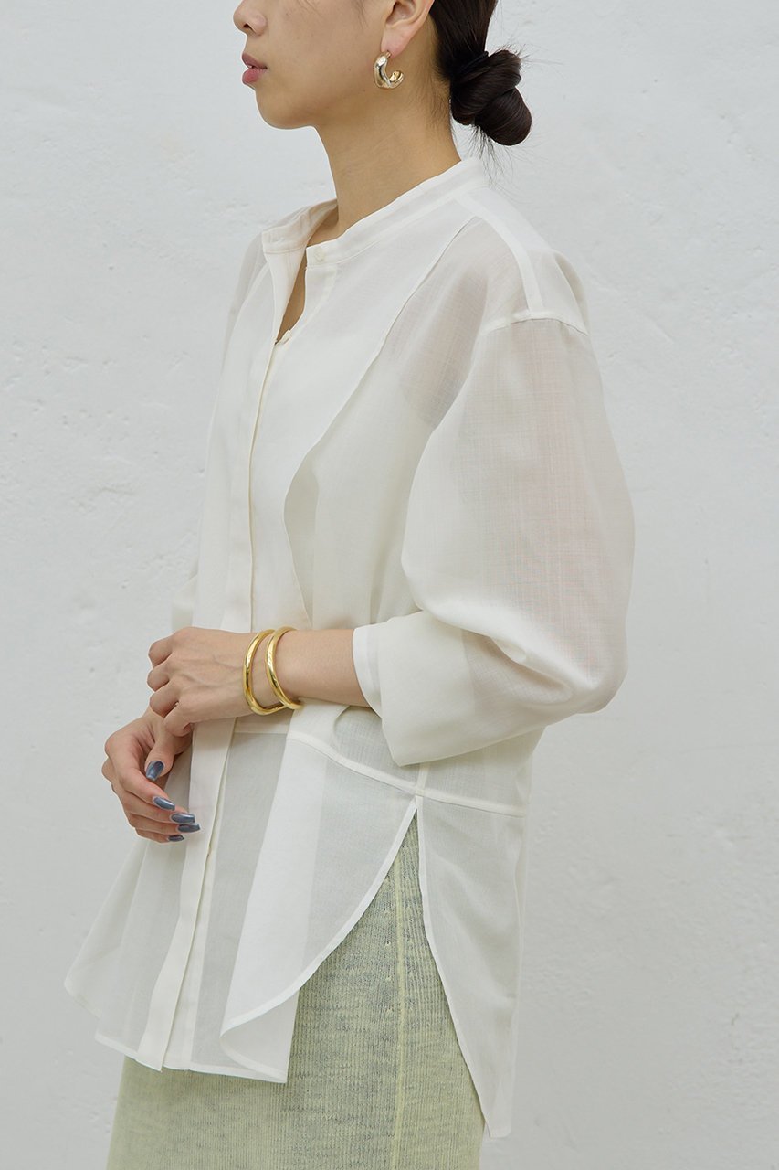 【ガリャルダガランテ/GALLARDAGALANTE】の【HERITANOVUM】ボザムシャツ 人気、トレンドファッション・服の通販 founy(ファニー) ファッション Fashion レディースファッション Fashion for Women トップス・カットソー Cut & Sew Tops シャツ・ブラウス・オフィスカジュアル Elegant Blouses & Button-Ups クラシック Classic, Timeless Style スリット Slit, Slit Detail スリーブ Sleeve, Long Sleeve / Short Sleeve ロング Long, Long-Length エレガント 上品 Elegant 新作・新入荷 New Arrivals / New In other-5|ID: prp329100004778108 ipo3291000000034648572