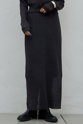 【ガリャルダガランテ/GALLARDAGALANTE】 【HERITANOVUM】【セットアップ対応】シアーリブニットスカート人気、トレンドファッション・服の通販 founy(ファニー) ファッション Fashion レディースファッション Fashion for Women セットアップ Matching Sets スカート・ミニ/ミディ/マキシ Skirts / Mini, Midi & Maxi Skirts スカート Skirts ロングスカート Long Skirts / Maxi & Midi Skirts イエロー Yellow エレガント 上品 Elegant シアー Sheer, See-Through スリット Slit, Slit Detail セットアップ Set-Up, Coordinated Outfit トレンド Trend, Trending Now ベーシック Basic, Essential ロング Long, Long-Length 新作・新入荷 New Arrivals / New In |ID:prp329100004778110