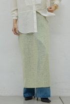 【ガリャルダガランテ/GALLARDAGALANTE】の【HERITANOVUM】【セットアップ対応】シアーリブニットスカート レモンイエロー|ID: prp329100004778110 ipo3291000000035669195