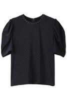 【コルコバード/CORCOVADO】のシャイニージャージートップス 人気、トレンドファッション・服の通販 founy(ファニー) ファッション Fashion レディースファッション Fashion for Women トップス・カットソー Cut & Sew Tops シャツ・ブラウス・オフィスカジュアル Elegant Blouses & Button-Ups ロングTシャツ・Tシャツ Longline T-Shirts & Tees カットソー・ベーシックTシャツ Cut-and-Sewn Tops / Stretch Tees & Basics ギャザー Gathered, Ruffled ショート Short, Short Length スリーブ Sleeve, Long Sleeve / Short Sleeve パール Pearl, Pearl Accent ファブリック Fabric, Textile フェミニン Feminine, Girly 新作・新入荷 New Arrivals / New In |ID:prp329100004778115