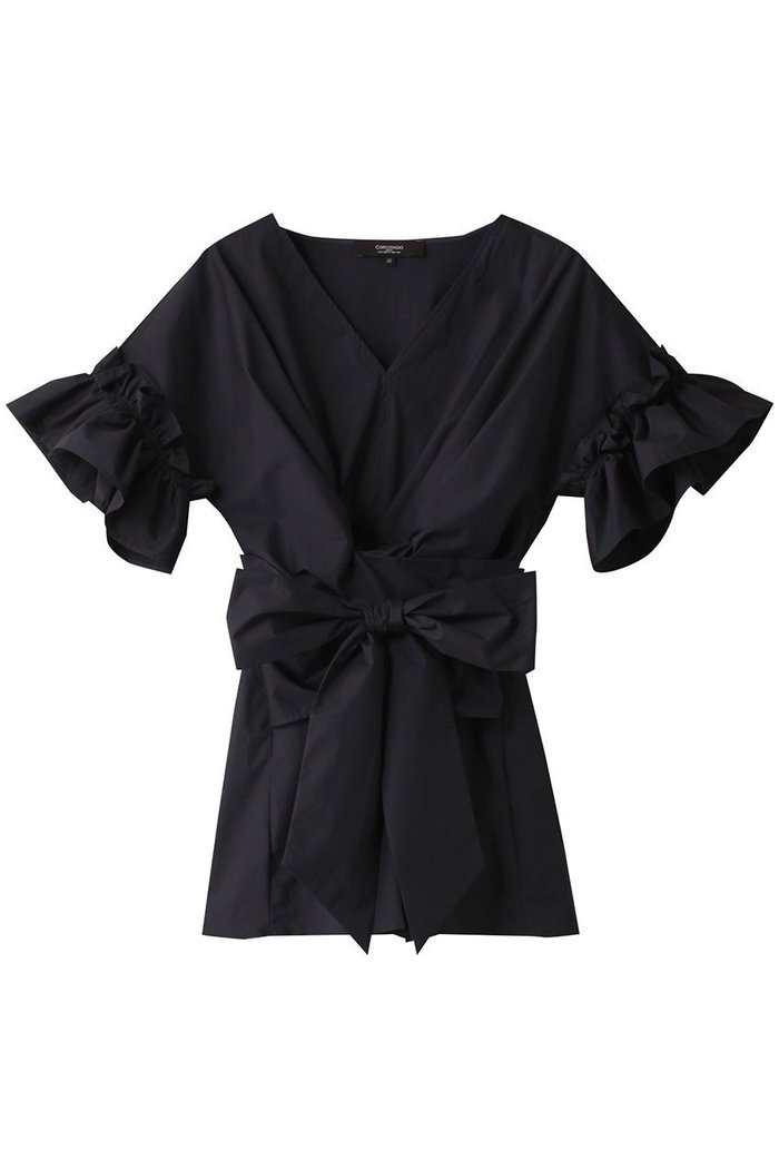 【コルコバード/CORCOVADO】のMODERN VIBRATTO COTTONカシュクールトップス インテリア・キッズ・メンズ・レディースファッション・服の通販 founy(ファニー) https://founy.com/ ファッション Fashion レディースファッション Fashion for Women トップス・カットソー Cut & Sew Tops シャツ・ブラウス・オフィスカジュアル Elegant Blouses & Button-Ups ロングTシャツ・Tシャツ Longline T-Shirts & Tees カットソー・ベーシックTシャツ Cut-and-Sewn Tops / Stretch Tees & Basics おすすめ Recommended / Our Picks スリーブ Sleeve, Long Sleeve / Short Sleeve セットアップ Set-Up, Coordinated Outfit パーティ Party, Party Style フリル Frill, Ruffle フレア Flare, Flared フロント Front, Front Design ペプラム Peplum, Flared Hem リボン Ribbon, Bow ロング Long, Long-Length |ID: prp329100004778116 ipo3291000000034648635