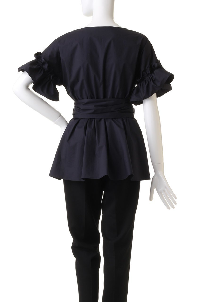 【コルコバード/CORCOVADO】のMODERN VIBRATTO COTTONカシュクールトップス 人気、トレンドファッション・服の通販 founy(ファニー) 　ファッション　Fashion　レディースファッション　Fashion for Women　トップス・カットソー　Cut & Sew Tops　シャツ・ブラウス・オフィスカジュアル　Elegant Blouses & Button-Ups　ロングTシャツ・Tシャツ　Longline T-Shirts & Tees　カットソー・ベーシックTシャツ　Cut-and-Sewn Tops / Stretch Tees & Basics　おすすめ　Recommended / Our Picks　スリーブ　Sleeve, Long Sleeve / Short Sleeve　セットアップ　Set-Up, Coordinated Outfit　パーティ　Party, Party Style　フリル　Frill, Ruffle　フレア　Flare, Flared　フロント　Front, Front Design　ペプラム　Peplum, Flared Hem　リボン　Ribbon, Bow　ロング　Long, Long-Length　other-4|ID: prp329100004778116 ipo3291000000034648639