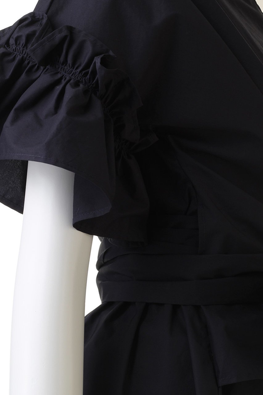 【コルコバード/CORCOVADO】のMODERN VIBRATTO COTTONカシュクールトップス 人気、トレンドファッション・服の通販 founy(ファニー) 　ファッション　Fashion　レディースファッション　Fashion for Women　トップス・カットソー　Cut & Sew Tops　シャツ・ブラウス・オフィスカジュアル　Elegant Blouses & Button-Ups　ロングTシャツ・Tシャツ　Longline T-Shirts & Tees　カットソー・ベーシックTシャツ　Cut-and-Sewn Tops / Stretch Tees & Basics　おすすめ　Recommended / Our Picks　スリーブ　Sleeve, Long Sleeve / Short Sleeve　セットアップ　Set-Up, Coordinated Outfit　パーティ　Party, Party Style　フリル　Frill, Ruffle　フレア　Flare, Flared　フロント　Front, Front Design　ペプラム　Peplum, Flared Hem　リボン　Ribbon, Bow　ロング　Long, Long-Length　other-6|ID: prp329100004778116 ipo3291000000034648641