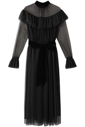 【コルコバード/CORCOVADO】のドットプリントチュールドレス 人気、トレンドファッション・服の通販 founy(ファニー) ファッション Fashion レディースファッション Fashion for Women ワンピース Dresses フォーマル・パーティードレス・結婚式用ドレス Elegant & Casual Dresses チュニック Tunic Tops & Dresses アクセサリー Fashion Accessories クラシカル Classical, Vintage-Inspired シルバー Silver, Metallic Silver チュニック Tunic, Long Top デコルテ Décolleté, Neckline ドット Polka Dot, Dot Pattern ドレス Dress, One-Piece バランス Balance, Style Balance パール Pearl, Pearl Accent フォーマル Formal, Dressy エレガント 上品 Elegant |ID:prp329100004778117