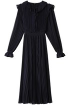 【コルコバード/CORCOVADO】のシアーソリッドプリーツドレス ネイビー|ID:prp329100004778118