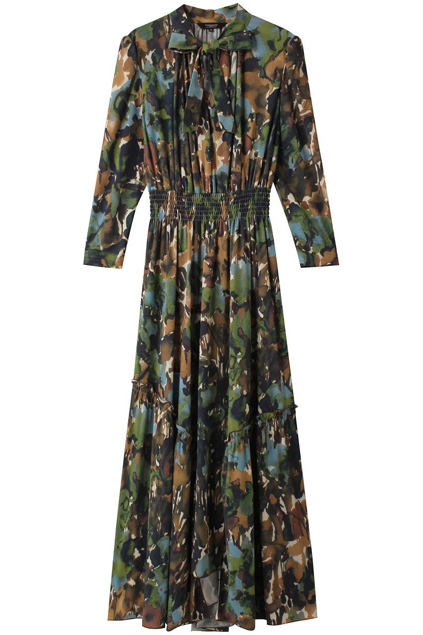 【コルコバード/CORCOVADO】のJersey ボウタイリボンドレス インテリア・キッズ・メンズ・レディースファッション・服の通販 founy(ファニー) 　ファッション　Fashion　レディースファッション　Fashion for Women　ワンピース　Dresses　フォーマル・パーティードレス・結婚式用ドレス　Elegant & Casual Dresses　チュニック　Tunic Tops & Dresses　ギャザー　Gathered, Ruffled　シューズ　Shoes, Footwear　ジャケット　Jacket, Outerwear　ストレッチ　Stretch, Stretchy Fabric　スニーカー　Sneakers, Trainers　チュニック　Tunic, Long Top　バランス　Balance, Style Balance　バレエ　Ballet, Ballet Style　リラックス　Relax, Relaxed Fit　スモーキー|ID: prp329100004778119 ipo3291000000034648671