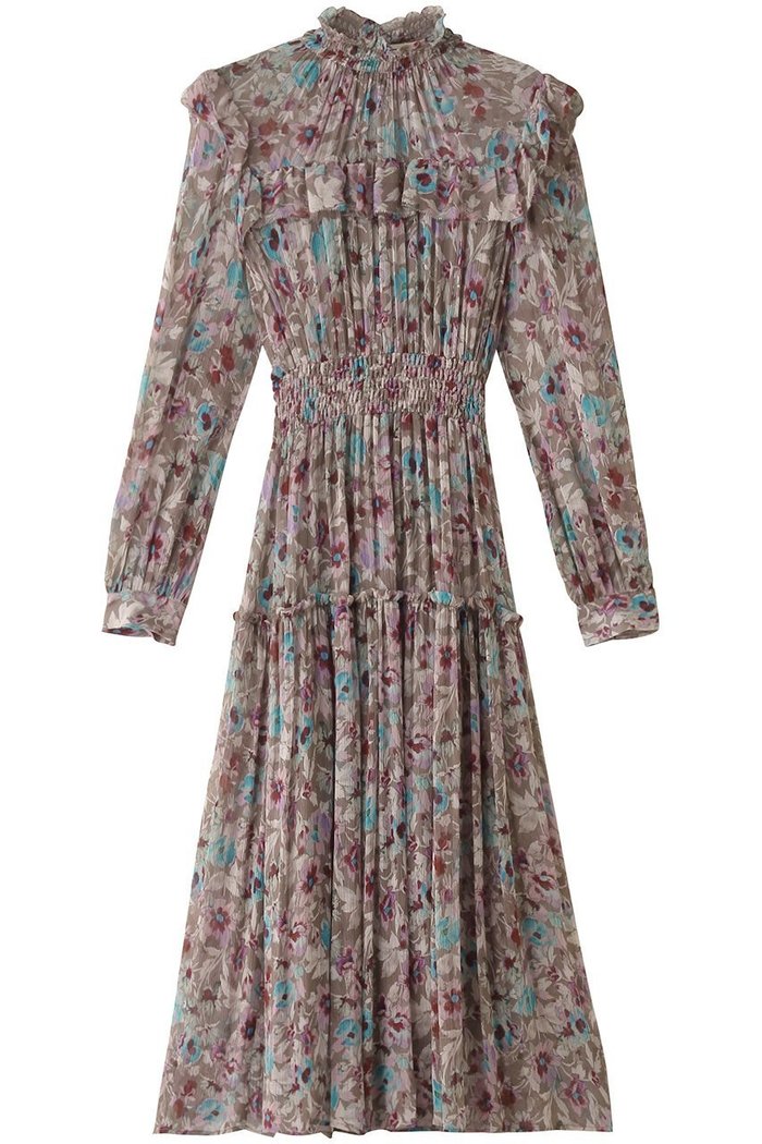 【コルコバード/CORCOVADO】のフレグランスガーデンプリントドレス インテリア・キッズ・メンズ・レディースファッション・服の通販 founy(ファニー) https://founy.com/ ファッション Fashion レディースファッション Fashion for Women ワンピース Dresses フォーマル・パーティードレス・結婚式用ドレス Elegant & Casual Dresses チュニック Tunic Tops & Dresses ギャザー Gathered, Ruffled シアー Sheer, See-Through チュニック Tunic, Long Top ドレス Dress, One-Piece ハイネック High Neck, Mock Neck フラワー Flower, Floral プリント Print, Printed Pattern プリーツ Pleats, Pleated |ID: prp329100004778120 ipo3291000000034648677