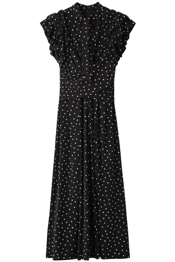 【コルコバード/CORCOVADO】のスムースジャージードットドレス インテリア・キッズ・メンズ・レディースファッション・服の通販 founy(ファニー) https://founy.com/ ファッション Fashion レディースファッション Fashion for Women ワンピース Dresses フォーマル・パーティードレス・結婚式用ドレス Elegant & Casual Dresses チュニック Tunic Tops & Dresses クラシカル Classical, Vintage-Inspired スリット Slit, Slit Detail スリーブ Sleeve, Long Sleeve / Short Sleeve チュニック Tunic, Long Top ドット Polka Dot, Dot Pattern パーティ Party, Party Style フリル Frill, Ruffle フレア Flare, Flared ロング Long, Long-Length |ID: prp329100004778123 ipo3291000000034648701