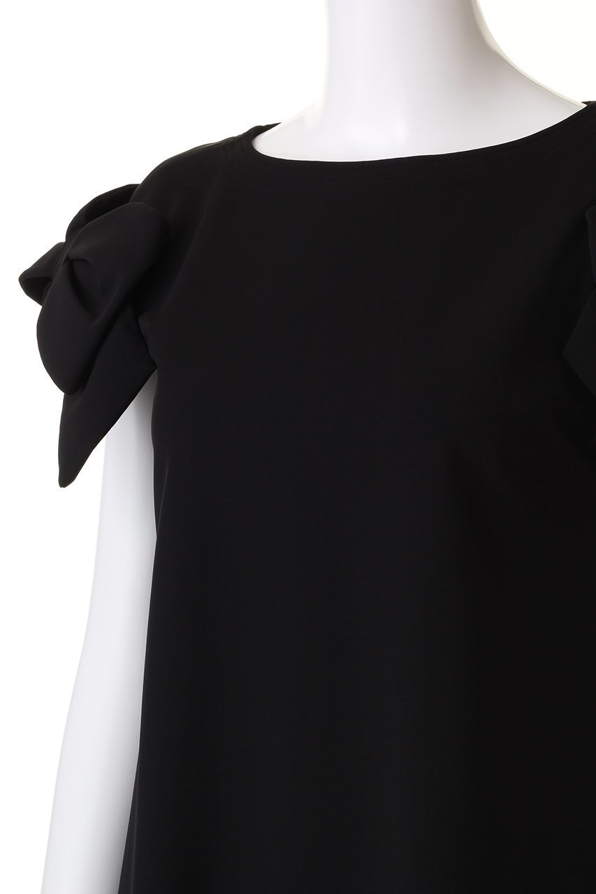 【コルコバード/CORCOVADO】のツイストジャージーリボンドレス 人気、トレンドファッション・服の通販 founy(ファニー) 　ファッション　Fashion　レディースファッション　Fashion for Women　ワンピース　Dresses　フォーマル・パーティードレス・結婚式用ドレス　Elegant & Casual Dresses　チュニック　Tunic Tops & Dresses　チュニック　Tunic, Long Top　フェミニン　Feminine, Girly　リボン　Ribbon, Bow　エレガント 上品　Elegant　other-5|ID: prp329100004778126 ipo3291000000034648733