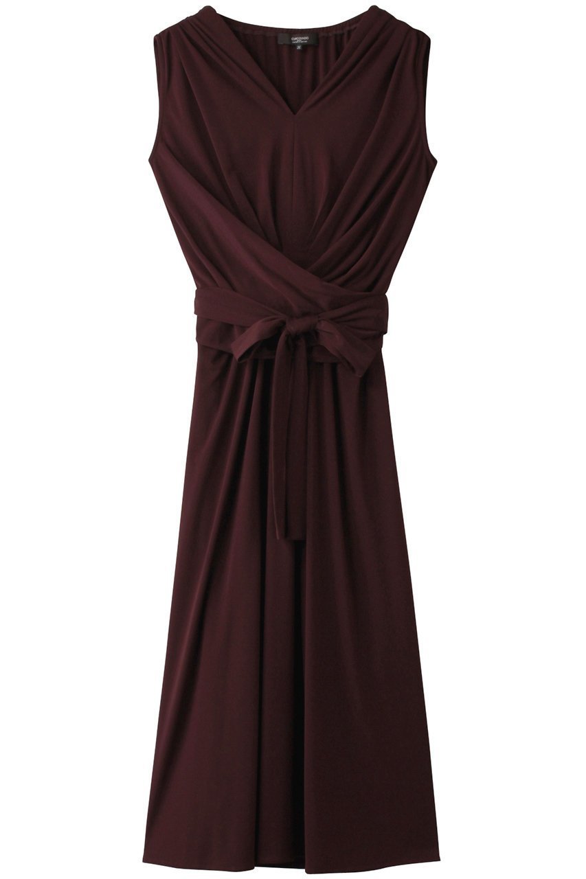 【コルコバード/CORCOVADO】のドライスムースカシュクールドレス 人気、トレンドファッション・服の通販 founy(ファニー) 　ファッション　Fashion　レディースファッション　Fashion for Women　ワンピース　Dresses　フォーマル・パーティードレス・結婚式用ドレス　Elegant & Casual Dresses　チュニック　Tunic Tops & Dresses　インナー　Innerwear　チュニック　Tunic, Long Top　ドレス　Dress, One-Piece　ドレープ　Drape, Draping Fabric　パターン　Pattern, Design Print　ファブリック　Fabric, Textile　リボン　Ribbon, Bow　エレガント 上品　Elegant　 other-1|ID: prp329100004778127 ipo3291000000034648737