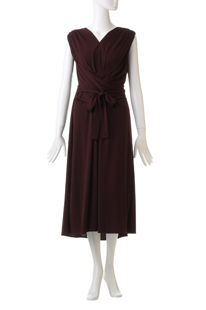 【コルコバード/CORCOVADO】のドライスムースカシュクールドレス 人気、トレンドファッション・服の通販 founy(ファニー) 　ファッション　Fashion　レディースファッション　Fashion for Women　ワンピース　Dresses　フォーマル・パーティードレス・結婚式用ドレス　Elegant & Casual Dresses　チュニック　Tunic Tops & Dresses　インナー　Innerwear　チュニック　Tunic, Long Top　ドレス　Dress, One-Piece　ドレープ　Drape, Draping Fabric　パターン　Pattern, Design Print　ファブリック　Fabric, Textile　リボン　Ribbon, Bow　エレガント 上品　Elegant　other-2|ID: prp329100004778127 ipo3291000000034648739