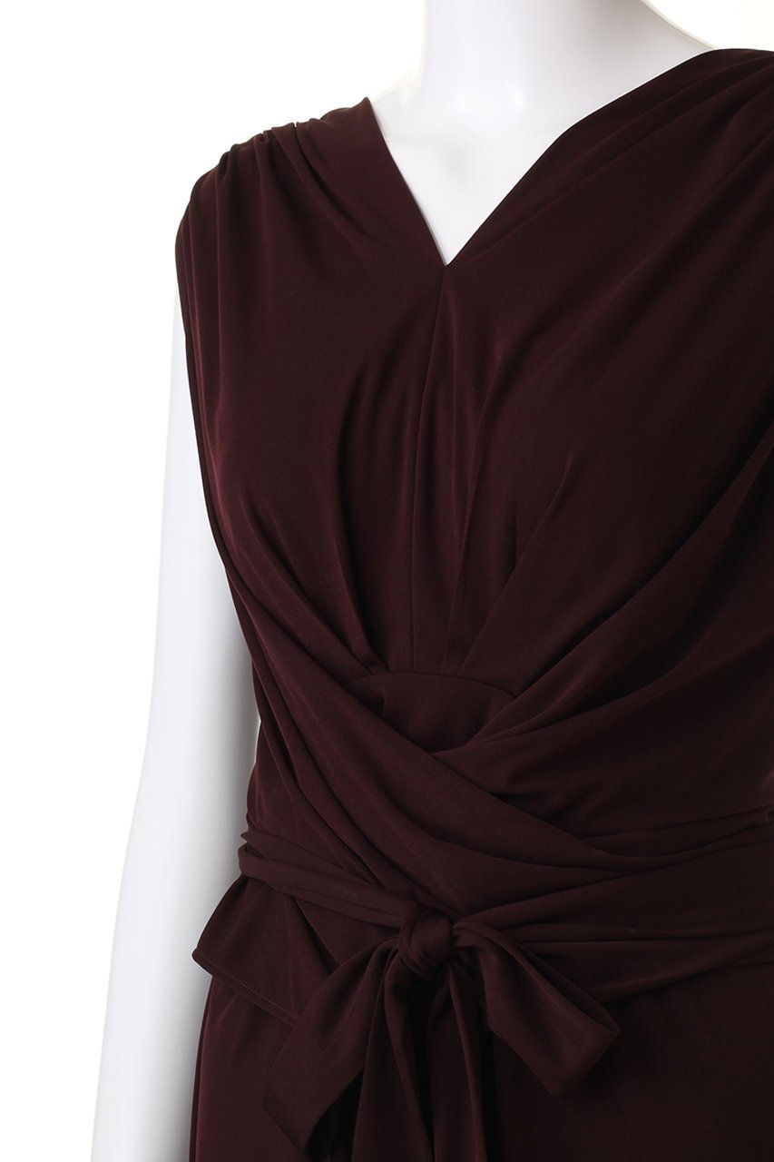 【コルコバード/CORCOVADO】のドライスムースカシュクールドレス 人気、トレンドファッション・服の通販 founy(ファニー) 　ファッション　Fashion　レディースファッション　Fashion for Women　ワンピース　Dresses　フォーマル・パーティードレス・結婚式用ドレス　Elegant & Casual Dresses　チュニック　Tunic Tops & Dresses　インナー　Innerwear　チュニック　Tunic, Long Top　ドレス　Dress, One-Piece　ドレープ　Drape, Draping Fabric　パターン　Pattern, Design Print　ファブリック　Fabric, Textile　リボン　Ribbon, Bow　エレガント 上品　Elegant　other-5|ID: prp329100004778127 ipo3291000000034648744