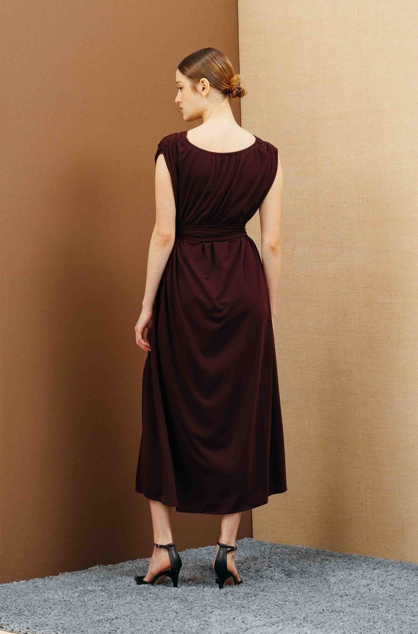 【コルコバード/CORCOVADO】のドライスムースカシュクールドレス 人気、トレンドファッション・服の通販 founy(ファニー) 　ファッション　Fashion　レディースファッション　Fashion for Women　ワンピース　Dresses　フォーマル・パーティードレス・結婚式用ドレス　Elegant & Casual Dresses　チュニック　Tunic Tops & Dresses　インナー　Innerwear　チュニック　Tunic, Long Top　ドレス　Dress, One-Piece　ドレープ　Drape, Draping Fabric　パターン　Pattern, Design Print　ファブリック　Fabric, Textile　リボン　Ribbon, Bow　エレガント 上品　Elegant　other-7|ID: prp329100004778127 ipo3291000000034648748