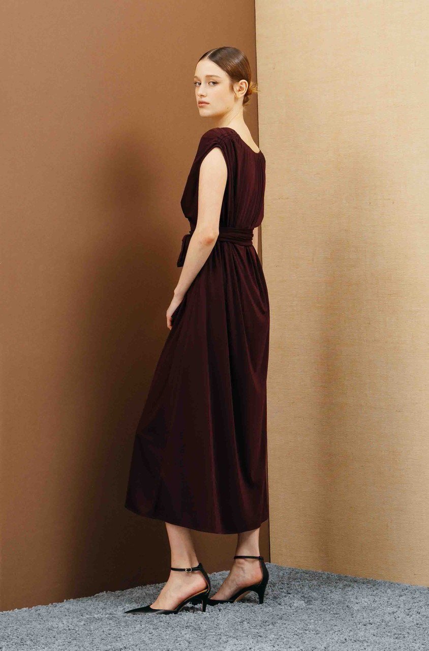 【コルコバード/CORCOVADO】のドライスムースカシュクールドレス 人気、トレンドファッション・服の通販 founy(ファニー) 　ファッション　Fashion　レディースファッション　Fashion for Women　ワンピース　Dresses　フォーマル・パーティードレス・結婚式用ドレス　Elegant & Casual Dresses　チュニック　Tunic Tops & Dresses　インナー　Innerwear　チュニック　Tunic, Long Top　ドレス　Dress, One-Piece　ドレープ　Drape, Draping Fabric　パターン　Pattern, Design Print　ファブリック　Fabric, Textile　リボン　Ribbon, Bow　エレガント 上品　Elegant　other-8|ID: prp329100004778127 ipo3291000000034648750