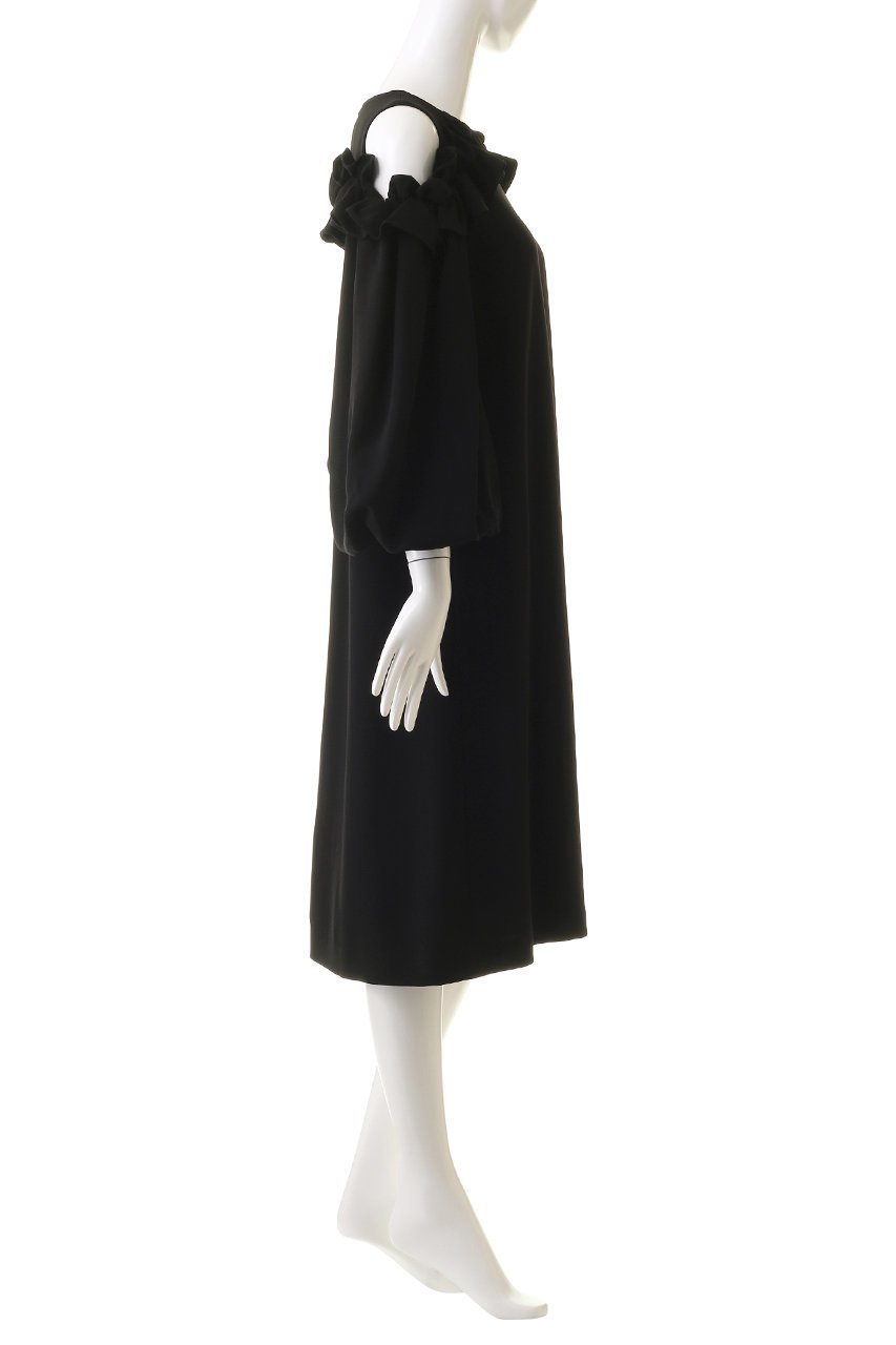 【コルコバード/CORCOVADO】のオープンショルダーダブルクロスドレス 人気、トレンドファッション・服の通販 founy(ファニー) 　ファッション　Fashion　レディースファッション　Fashion for Women　ワンピース　Dresses　フォーマル・パーティードレス・結婚式用ドレス　Elegant & Casual Dresses　チュニック　Tunic Tops & Dresses　スリーブ　Sleeve, Long Sleeve / Short Sleeve　ダブル　Double, Double-Breasted　チュニック　Tunic, Long Top　ドレス　Dress, One-Piece　フェミニン　Feminine, Girly　フリル　Frill, Ruffle　ワーク　Workwear, Utility Style　夏　Summer　秋　Autumn　other-3|ID: prp329100004778130 ipo3291000000034648766