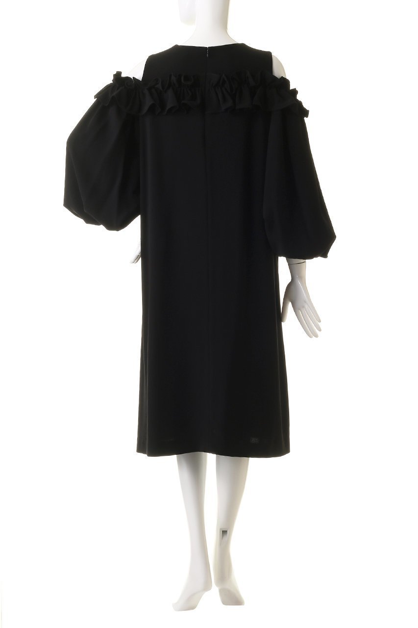 【コルコバード/CORCOVADO】のオープンショルダーダブルクロスドレス 人気、トレンドファッション・服の通販 founy(ファニー) 　ファッション　Fashion　レディースファッション　Fashion for Women　ワンピース　Dresses　フォーマル・パーティードレス・結婚式用ドレス　Elegant & Casual Dresses　チュニック　Tunic Tops & Dresses　スリーブ　Sleeve, Long Sleeve / Short Sleeve　ダブル　Double, Double-Breasted　チュニック　Tunic, Long Top　ドレス　Dress, One-Piece　フェミニン　Feminine, Girly　フリル　Frill, Ruffle　ワーク　Workwear, Utility Style　夏　Summer　秋　Autumn　other-4|ID: prp329100004778130 ipo3291000000034648767