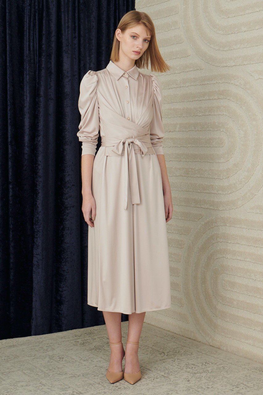 【コルコバード/CORCOVADO】のサテンスムースカシュクールシャツドレス 人気、トレンドファッション・服の通販 founy(ファニー) ファッション Fashion レディースファッション Fashion for Women ワンピース Dresses フォーマル・パーティードレス・結婚式用ドレス Elegant & Casual Dresses チュニック Tunic Tops & Dresses カシュクール Wrap Design チュニック Tunic, Long Top ドレス Dress, One-Piece ドレープ Drape, Draping Fabric エレガント 上品 Elegant other-6|ID: prp329100004778131 ipo3291000000034648780