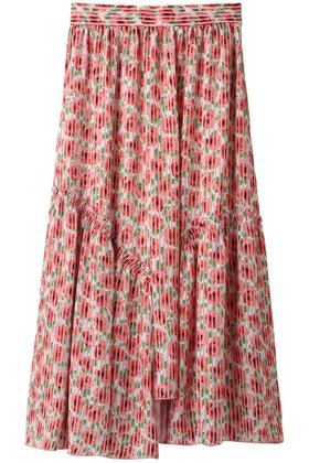 【コルコバード/CORCOVADO】 スカート人気、トレンドファッション・服の通販 founy(ファニー) ファッション Fashion レディースファッション Fashion for Women スカート Skirts アシンメトリー Asymmetrical Style ギャザー Gathered, Ruffled シンプル Simple, Minimal プリント Print, Printed Pattern ローズ Rose, Rose Motif |ID:prp329100004778136