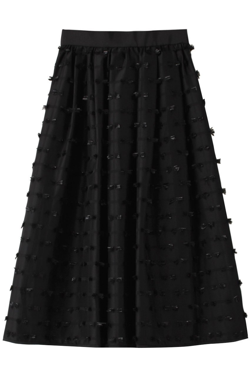 【コルコバード/CORCOVADO】のリボンカットジャカードスカート 人気、トレンドファッション・服の通販 founy(ファニー) 　ファッション　Fashion　レディースファッション　Fashion for Women　スカート　Skirts　エレガント 上品　Elegant　カットソー　Cut and Sewn Top　ジャカード／ジャガード　Jacquard, Woven Pattern　トレンド　Trend, Trending Now　フレア　Flare, Flared　リボン　Ribbon, Bow　 other-1|ID: prp329100004778137 ipo3291000000034648838