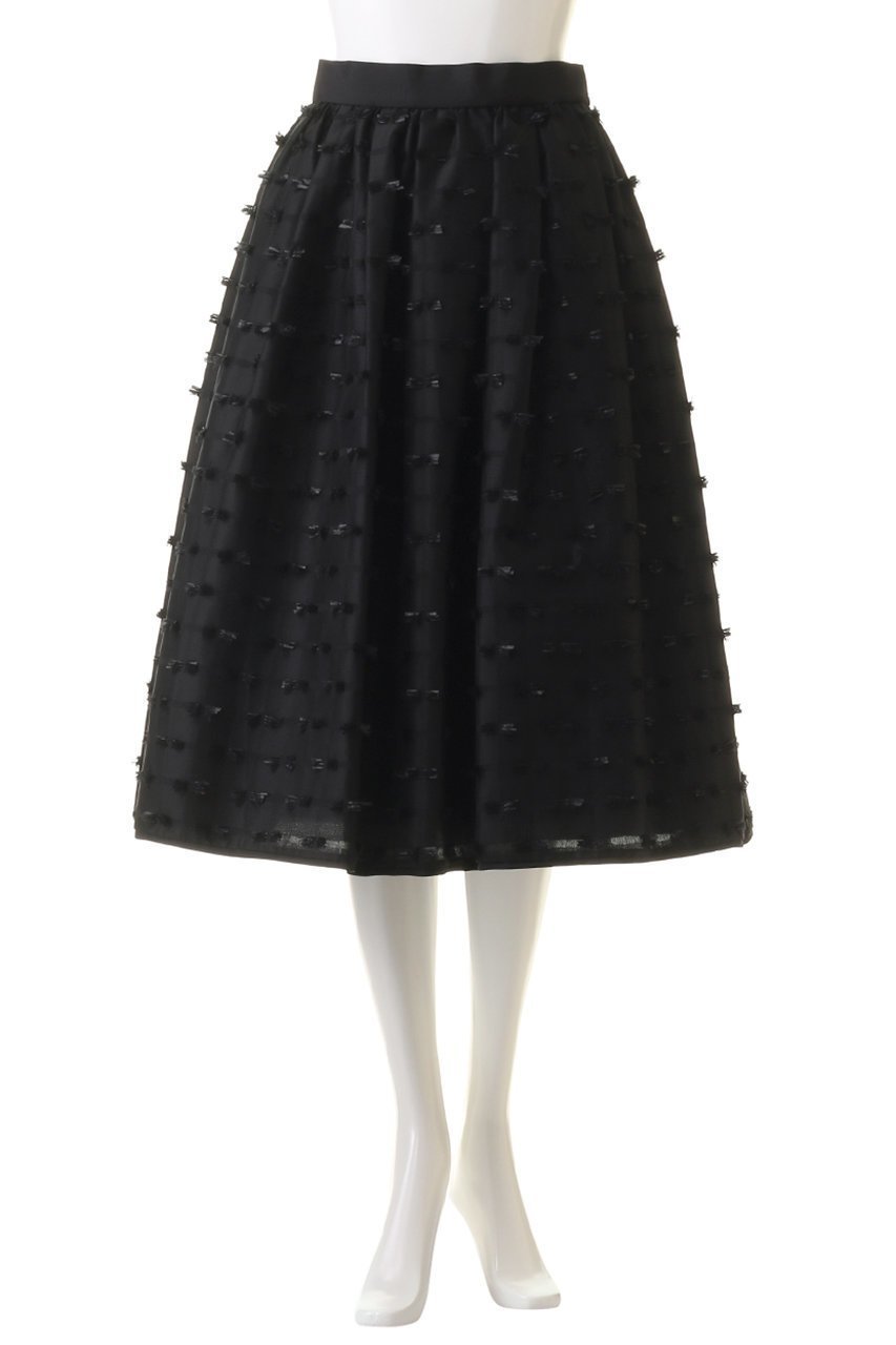 【コルコバード/CORCOVADO】のリボンカットジャカードスカート 人気、トレンドファッション・服の通販 founy(ファニー) 　ファッション　Fashion　レディースファッション　Fashion for Women　スカート　Skirts　エレガント 上品　Elegant　カットソー　Cut and Sewn Top　ジャカード／ジャガード　Jacquard, Woven Pattern　トレンド　Trend, Trending Now　フレア　Flare, Flared　リボン　Ribbon, Bow　other-2|ID: prp329100004778137 ipo3291000000034648842