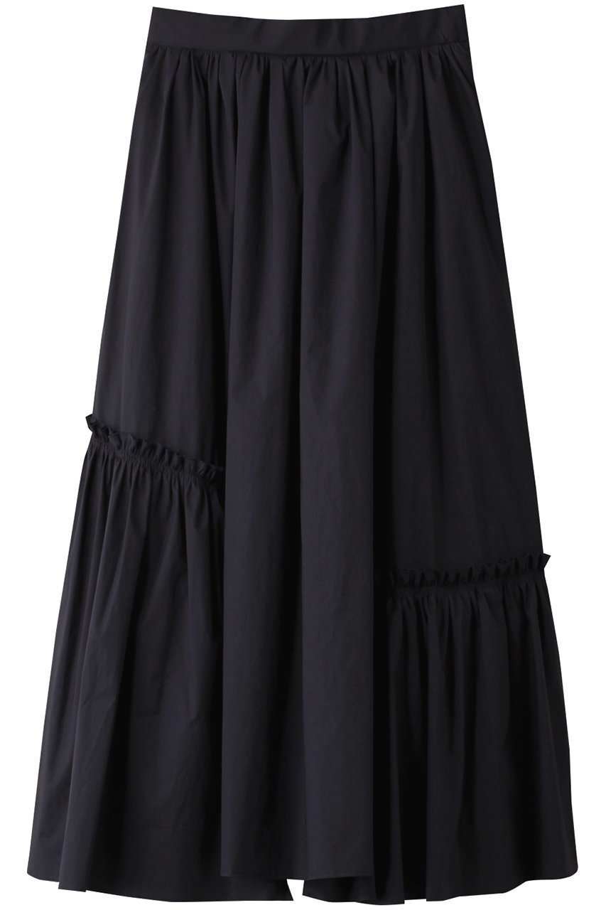 【コルコバード/CORCOVADO】のMODERN VIBRATTO COTTONフレアスカート インテリア・キッズ・メンズ・レディースファッション・服の通販 founy(ファニー) ファッション Fashion レディースファッション Fashion for Women スカート Skirts Aライン・フレアスカート A-Line & Flared Skirts おすすめ Recommended / Our Picks アシンメトリー Asymmetrical Style ギャザー Gathered, Ruffled セットアップ Set-Up, Coordinated Outfit フリル Frill, Ruffle フレア Flare, Flared ネイビー|ID: prp329100004778138 ipo3291000000034648849
