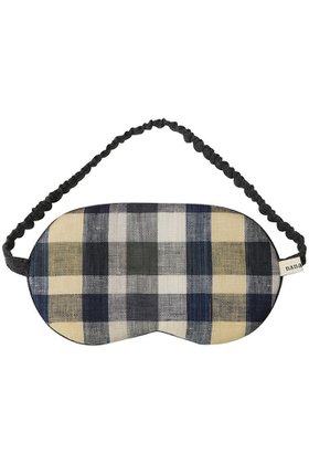 【ナナデェコール/nanadecor / GOODS】 ビッグアイマスクリネンチェック人気、トレンドファッション・服の通販 founy(ファニー) チェック Check, Plaid, Tartan トラベル Travel, Travel Gear ビッグ Big, Oversized 新作・新入荷 New Arrivals / New In |ID:prp329100004778149
