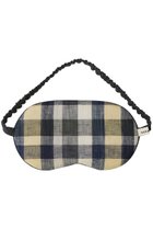 【ナナデェコール/nanadecor / GOODS】のビッグアイマスクリネンチェック チャコールグレー|ID:prp329100004778149