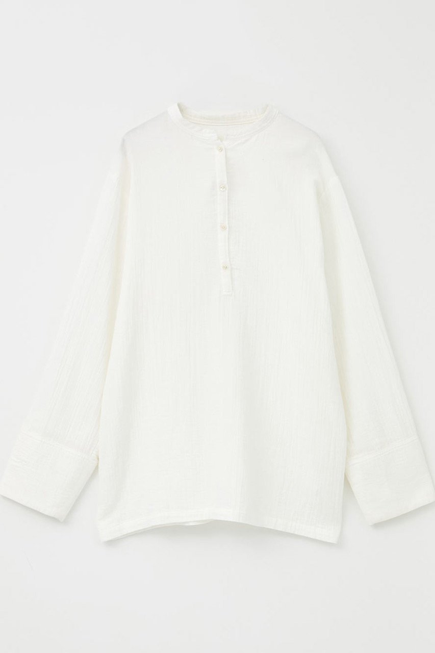 【ハー/HER.】の【11/27 12:00販売開始】ヘンリーネックブラウス 人気、トレンドファッション・服の通販 founy(ファニー) 　ファッション　Fashion　レディースファッション　Fashion for Women　トップス・カットソー　Cut & Sew Tops　シャツ・ブラウス・オフィスカジュアル　Elegant Blouses & Button-Ups　インナー　Innerwear　スリーブ　Sleeve, Long Sleeve / Short Sleeve　リラックス　Relax, Relaxed Fit　ロング　Long, Long-Length　新作・新入荷　New Arrivals / New In　 other-1|ID: prp329100004779375 ipo3291000000034664102