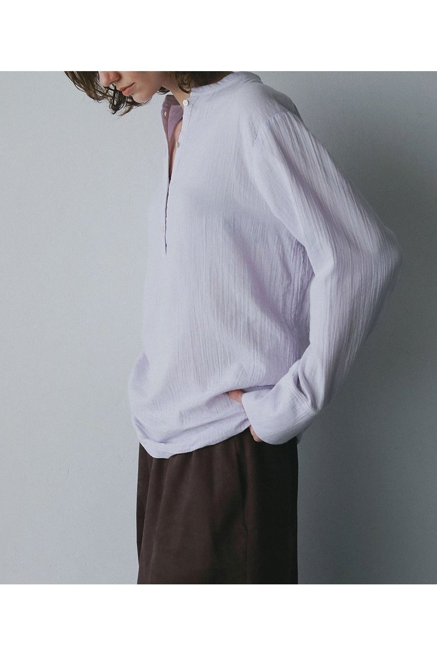 【ハー/HER.】の【11/27 12:00販売開始】ヘンリーネックブラウス 人気、トレンドファッション・服の通販 founy(ファニー) 　ファッション　Fashion　レディースファッション　Fashion for Women　トップス・カットソー　Cut & Sew Tops　シャツ・ブラウス・オフィスカジュアル　Elegant Blouses & Button-Ups　インナー　Innerwear　スリーブ　Sleeve, Long Sleeve / Short Sleeve　リラックス　Relax, Relaxed Fit　ロング　Long, Long-Length　新作・新入荷　New Arrivals / New In　other-4|ID: prp329100004779375 ipo3291000000034664107