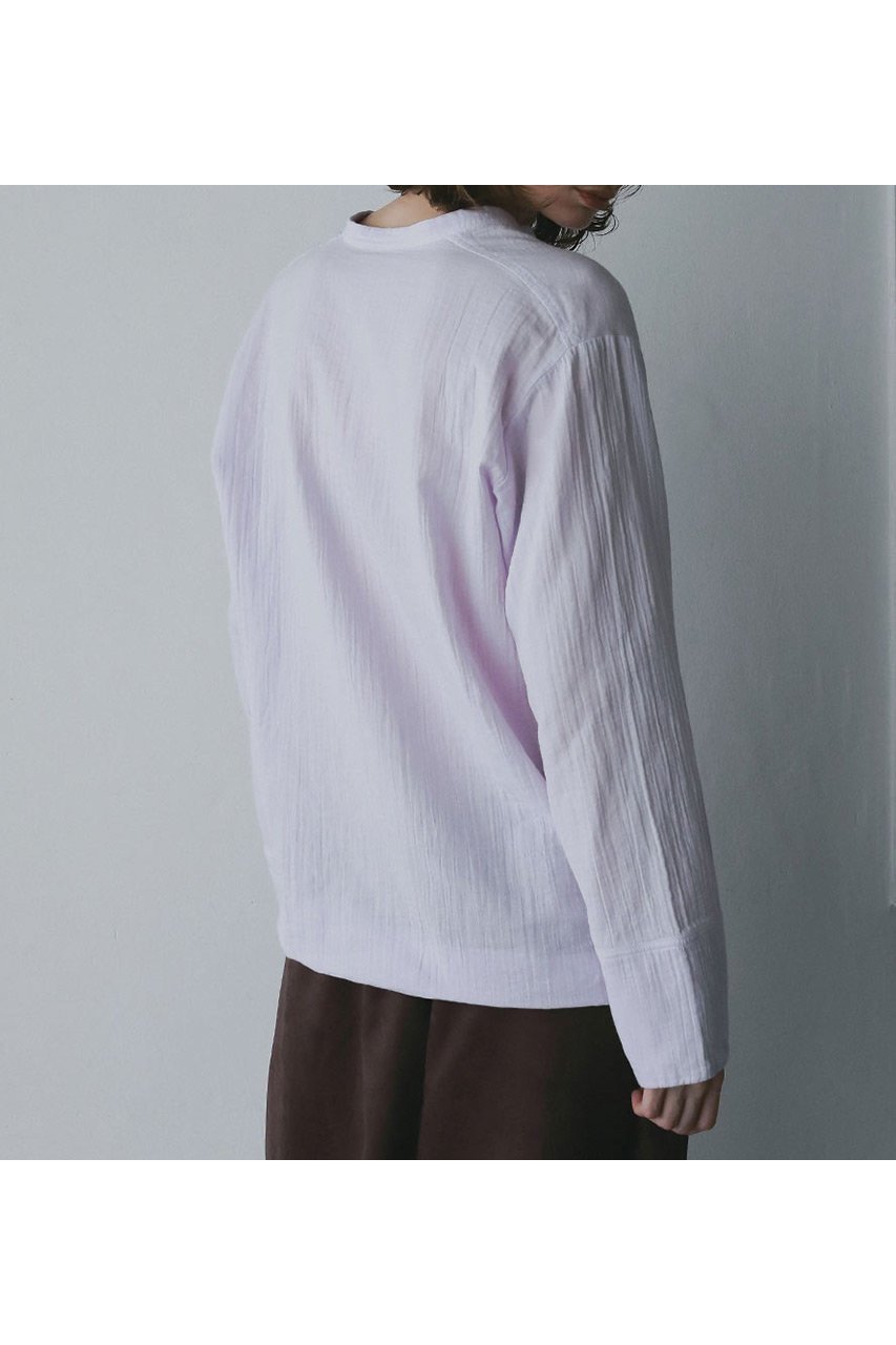 【ハー/HER.】の【11/27 12:00販売開始】ヘンリーネックブラウス 人気、トレンドファッション・服の通販 founy(ファニー) 　ファッション　Fashion　レディースファッション　Fashion for Women　トップス・カットソー　Cut & Sew Tops　シャツ・ブラウス・オフィスカジュアル　Elegant Blouses & Button-Ups　インナー　Innerwear　スリーブ　Sleeve, Long Sleeve / Short Sleeve　リラックス　Relax, Relaxed Fit　ロング　Long, Long-Length　新作・新入荷　New Arrivals / New In　other-5|ID: prp329100004779375 ipo3291000000034664108