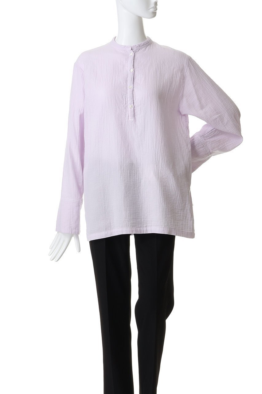 【ハー/HER.】のヘンリーネックブラウス 人気、トレンドファッション・服の通販 founy(ファニー) 　ファッション　Fashion　レディースファッション　Fashion for Women　トップス・カットソー　Cut & Sew Tops　シャツ・ブラウス・オフィスカジュアル　Elegant Blouses & Button-Ups　インナー　Innerwear　スリーブ　Sleeve, Long Sleeve / Short Sleeve　リラックス　Relax, Relaxed Fit　ロング　Long, Long-Length　再入荷　Restock / Back in Stock　other-5|ID: prp329100004779375 ipo3291000000034706240