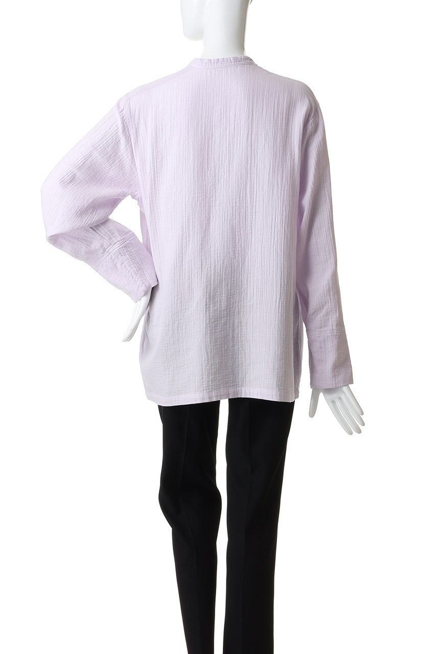 【ハー/HER.】のヘンリーネックブラウス 人気、トレンドファッション・服の通販 founy(ファニー) 　ファッション　Fashion　レディースファッション　Fashion for Women　トップス・カットソー　Cut & Sew Tops　シャツ・ブラウス・オフィスカジュアル　Elegant Blouses & Button-Ups　インナー　Innerwear　スリーブ　Sleeve, Long Sleeve / Short Sleeve　リラックス　Relax, Relaxed Fit　ロング　Long, Long-Length　再入荷　Restock / Back in Stock　other-7|ID: prp329100004779375 ipo3291000000034706242