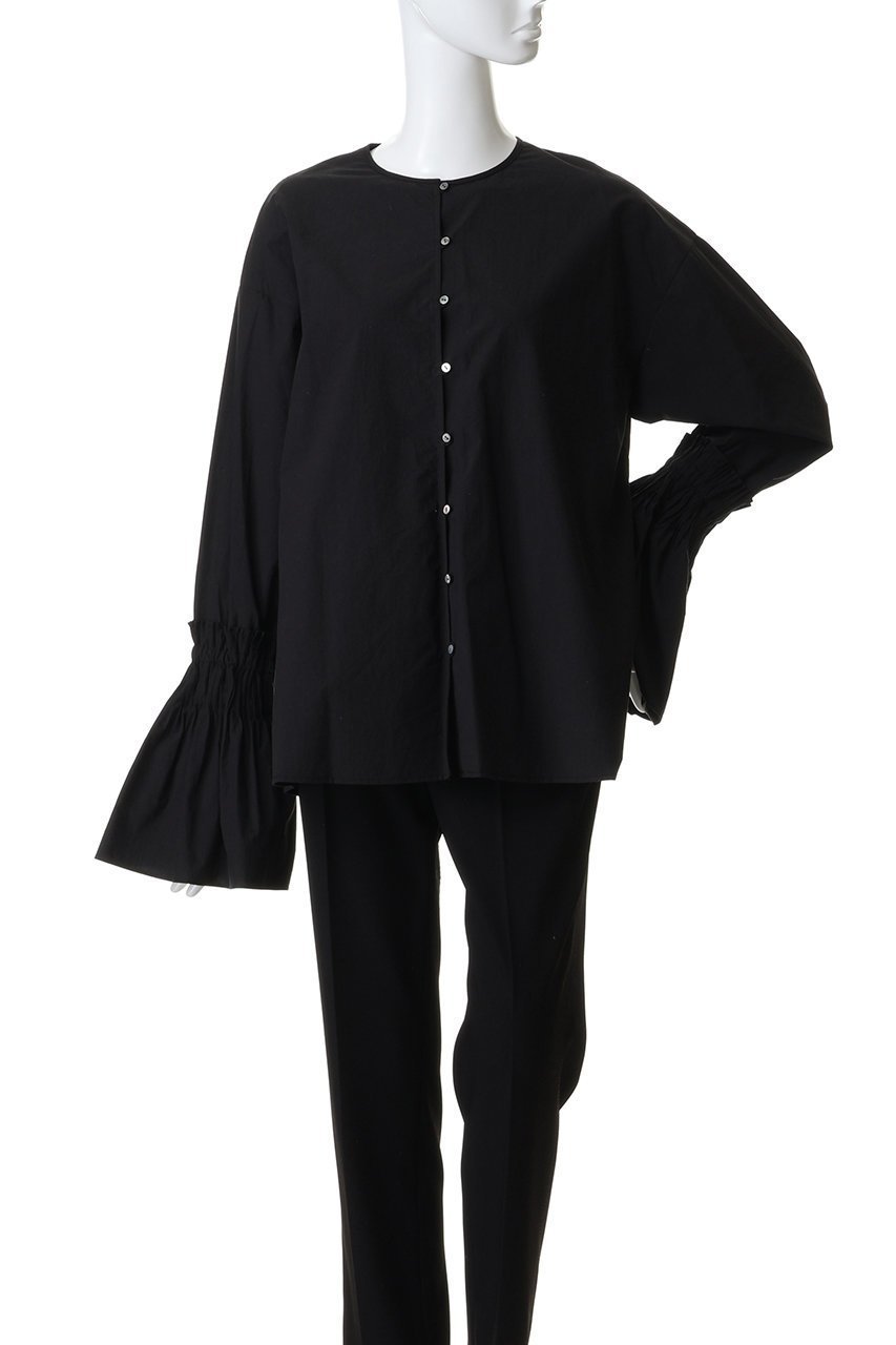 【ハー/HER.】のピンタックフレアカフスブラウス 人気、トレンドファッション・服の通販 founy(ファニー) 　ファッション　Fashion　レディースファッション　Fashion for Women　トップス・カットソー　Cut & Sew Tops　シャツ・ブラウス・オフィスカジュアル　Elegant Blouses & Button-Ups　おすすめ　Recommended / Our Picks　カフス　Cuff Design　コンシャス　Conscious, Bodycon　スリーブ　Sleeve, Long Sleeve / Short Sleeve　フレア　Flare, Flared　ロング　Long, Long-Length　other-5|ID: prp329100004779376 ipo3291000000034706244