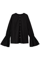 【ハー/HER.】のピンタックフレアカフスブラウス 人気、トレンドファッション・服の通販 founy(ファニー) ファッション Fashion レディースファッション Fashion for Women トップス・カットソー Cut & Sew Tops シャツ・ブラウス・オフィスカジュアル Elegant Blouses & Button-Ups おすすめ Recommended / Our Picks カフス Cuff Design コンシャス Conscious, Bodycon スリーブ Sleeve, Long Sleeve / Short Sleeve フレア Flare, Flared ロング Long, Long-Length thumbnail ブラック|ID: prp329100004779376 ipo3291000000035566278