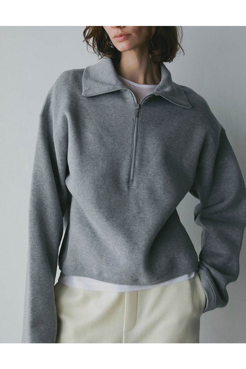 【ハー/HER.】の【11/27 12:00販売開始】ビッグカラーハーフジッププルオーバー 人気、トレンドファッション・服の通販 founy(ファニー) 　ファッション　Fashion　レディースファッション　Fashion for Women　トップス・カットソー　Cut & Sew Tops　シャツ・ブラウス・オフィスカジュアル　Elegant Blouses & Button-Ups　レディースパーカー・カジュアルフーディー　Casual Hoodies & Sweatshirts　ロングTシャツ・Tシャツ　Longline T-Shirts & Tees　カジュアルプルオーバー・ニットトップス　Pullovers & Knit Tops / Casual Pullovers　スウェット・クルーネックトップス　Sweatshirts & Crewnecks / Relaxed Fit Sweat Tops　カットソー・ベーシックTシャツ　Cut-and-Sewn Tops / Stretch Tees & Basics　バランス　Balance, Style Balance　ビッグ　Big, Oversized　新作・新入荷　New Arrivals / New In　 other-1|ID: prp329100004779377 ipo3291000000034664120