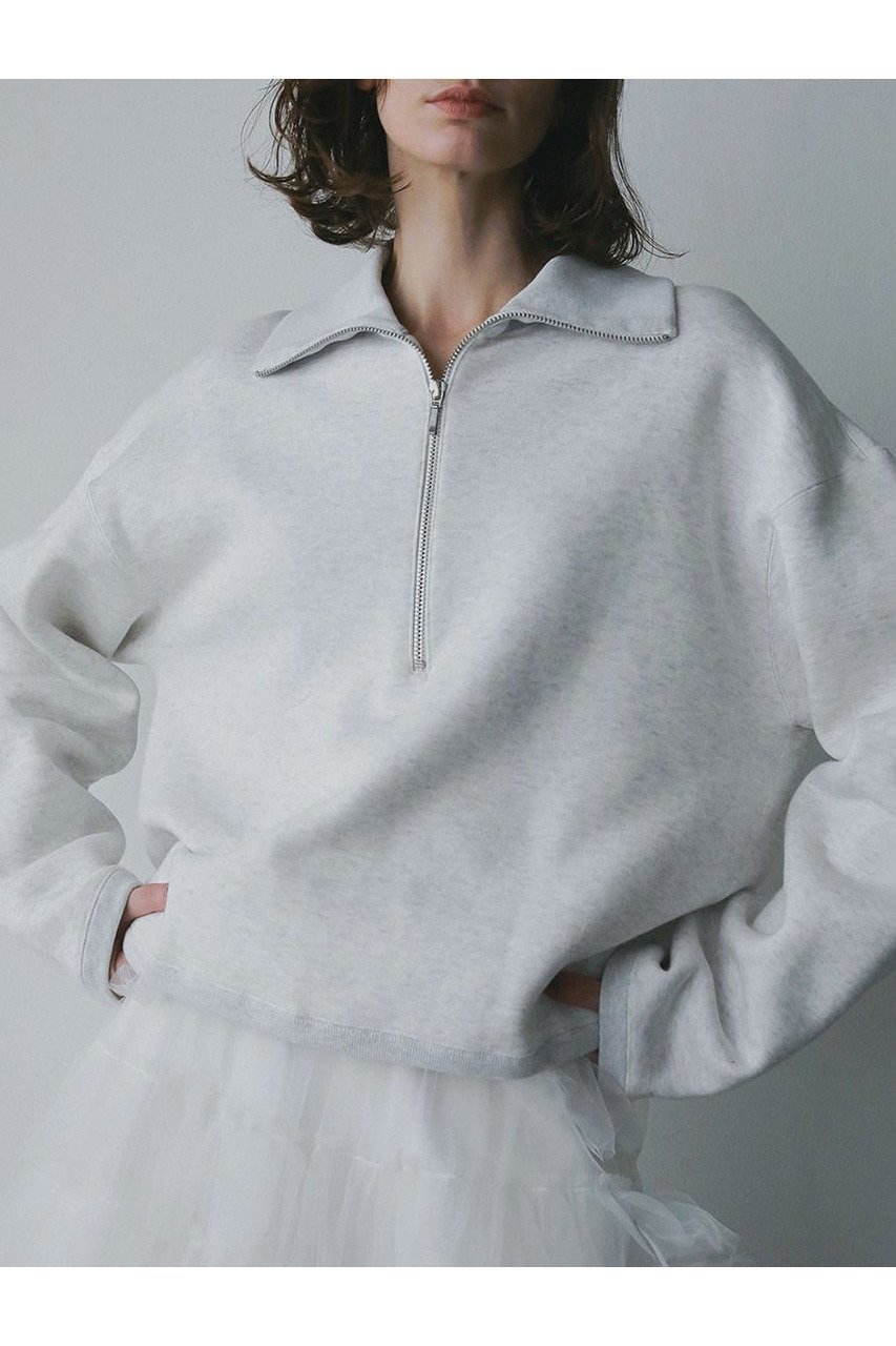【ハー/HER.】の【11/27 12:00販売開始】ビッグカラーハーフジッププルオーバー インテリア・キッズ・メンズ・レディースファッション・服の通販 founy(ファニー) 　ファッション　Fashion　レディースファッション　Fashion for Women　トップス・カットソー　Cut & Sew Tops　シャツ・ブラウス・オフィスカジュアル　Elegant Blouses & Button-Ups　レディースパーカー・カジュアルフーディー　Casual Hoodies & Sweatshirts　ロングTシャツ・Tシャツ　Longline T-Shirts & Tees　カジュアルプルオーバー・ニットトップス　Pullovers & Knit Tops / Casual Pullovers　スウェット・クルーネックトップス　Sweatshirts & Crewnecks / Relaxed Fit Sweat Tops　カットソー・ベーシックTシャツ　Cut-and-Sewn Tops / Stretch Tees & Basics　バランス　Balance, Style Balance　ビッグ　Big, Oversized　新作・新入荷　New Arrivals / New In　ライトグレー|ID: prp329100004779377 ipo3291000000034664122