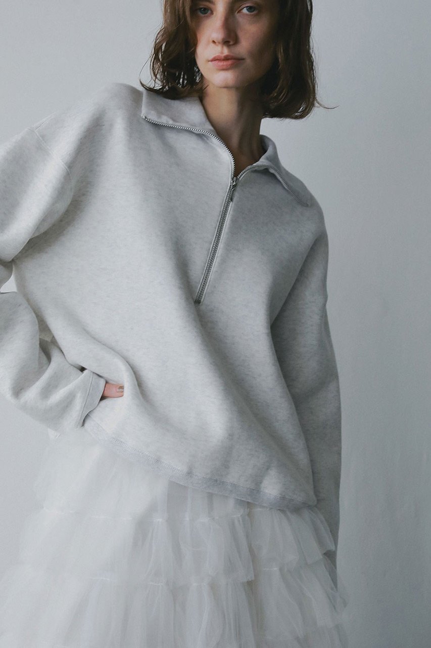 【ハー/HER.】の【11/27 12:00販売開始】ビッグカラーハーフジッププルオーバー 人気、トレンドファッション・服の通販 founy(ファニー) 　ファッション　Fashion　レディースファッション　Fashion for Women　トップス・カットソー　Cut & Sew Tops　シャツ・ブラウス・オフィスカジュアル　Elegant Blouses & Button-Ups　レディースパーカー・カジュアルフーディー　Casual Hoodies & Sweatshirts　ロングTシャツ・Tシャツ　Longline T-Shirts & Tees　カジュアルプルオーバー・ニットトップス　Pullovers & Knit Tops / Casual Pullovers　スウェット・クルーネックトップス　Sweatshirts & Crewnecks / Relaxed Fit Sweat Tops　カットソー・ベーシックTシャツ　Cut-and-Sewn Tops / Stretch Tees & Basics　バランス　Balance, Style Balance　ビッグ　Big, Oversized　新作・新入荷　New Arrivals / New In　other-7|ID: prp329100004779377 ipo3291000000034664128