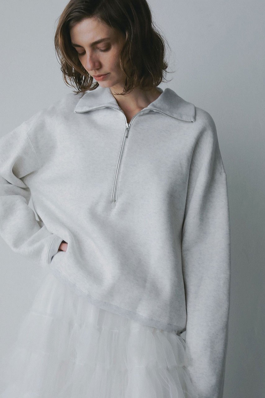 【ハー/HER.】のビッグカラーハーフジッププルオーバー 人気、トレンドファッション・服の通販 founy(ファニー) 　ファッション　Fashion　レディースファッション　Fashion for Women　トップス・カットソー　Cut & Sew Tops　シャツ・ブラウス・オフィスカジュアル　Elegant Blouses & Button-Ups　レディースパーカー・カジュアルフーディー　Casual Hoodies & Sweatshirts　ロングTシャツ・Tシャツ　Longline T-Shirts & Tees　カジュアルプルオーバー・ニットトップス　Pullovers & Knit Tops / Casual Pullovers　スウェット・クルーネックトップス　Sweatshirts & Crewnecks / Relaxed Fit Sweat Tops　カットソー・ベーシックTシャツ　Cut-and-Sewn Tops / Stretch Tees & Basics　バランス　Balance, Style Balance　ビッグ　Big, Oversized　other-8|ID: prp329100004779377 ipo3291000000035566306