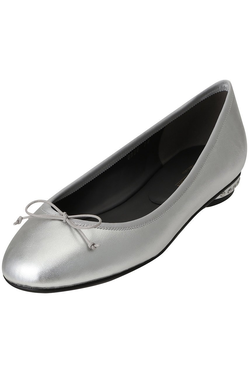 【エリオポール/heliopole】の【J&M DAVIDSON】スタッズバレリーナ バレエシューズ インテリア・キッズ・メンズ・レディースファッション・服の通販 founy(ファニー) 　ファッション　Fashion　レディースファッション　Fashion for Women　シューズ　Shoes, Footwear　スタッズ　Studs, Metal Accents　バランス　Balance, Style Balance　バレエ　Ballet, Ballet Style　フェミニン　Feminine, Girly　フォルム　Silhouette, Form　フラット　Flat, Flat Shoes　リボン　Ribbon, Bow　エレガント 上品　Elegant　新作・新入荷　New Arrivals / New In　シルバー|ID: prp329100004779924 ipo3291000000034673697