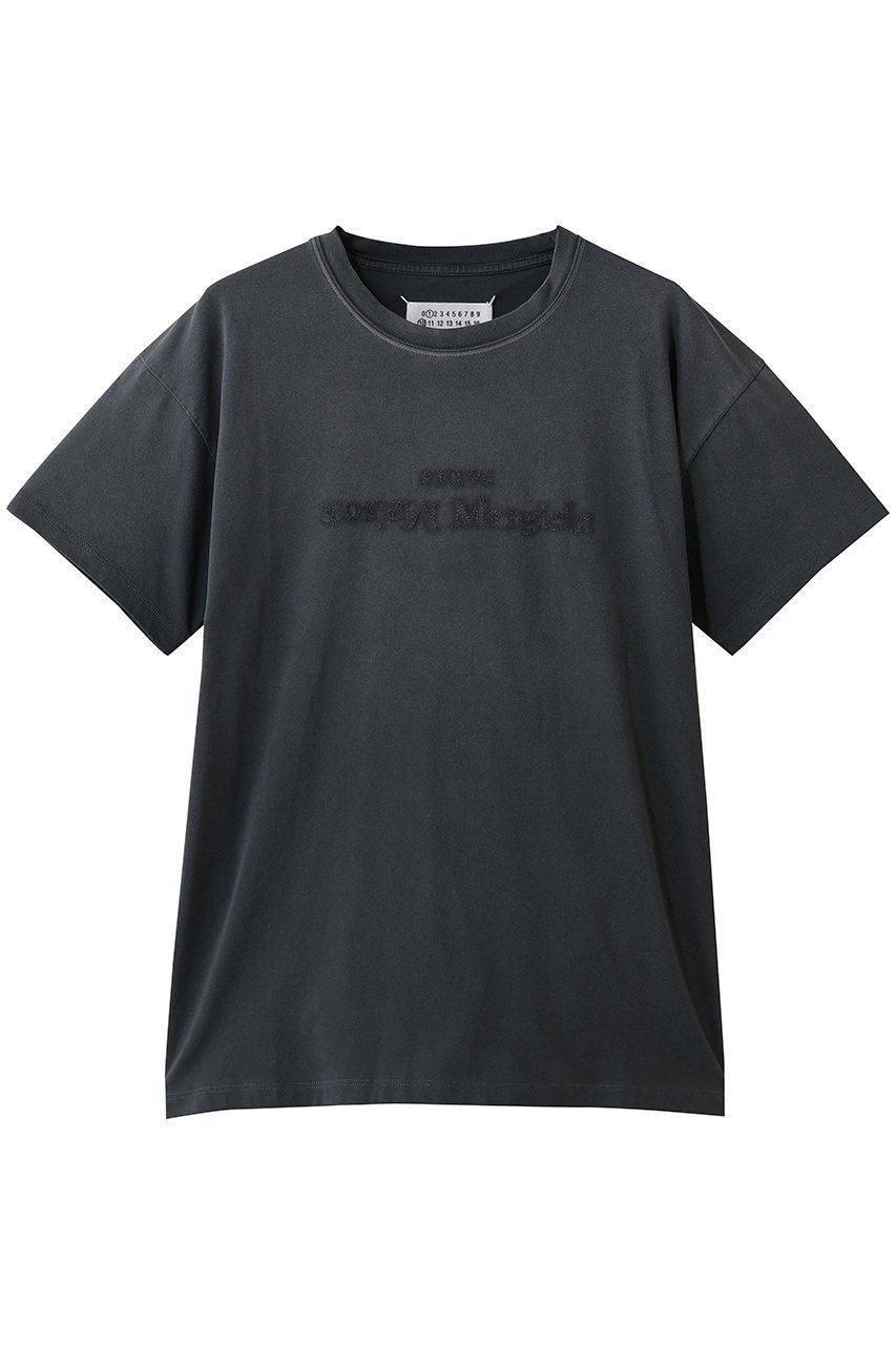【メゾン マルジェラ/MAISON MARGIELA】のロゴTシャツ インテリア・キッズ・メンズ・レディースファッション・服の通販 founy(ファニー) 　ファッション　Fashion　レディースファッション　Fashion for Women　トップス・カットソー　Cut & Sew Tops　シャツ・ブラウス・オフィスカジュアル　Elegant Blouses & Button-Ups　ロングTシャツ・Tシャツ　Longline T-Shirts & Tees　カットソー・ベーシックTシャツ　Cut-and-Sewn Tops / Stretch Tees & Basics　インナー　Innerwear　カーディガン　Cardigan, Knitwear　ショート　Short, Short Length　ジャケット　Jacket, Outerwear　スリーブ　Sleeve, Long Sleeve / Short Sleeve　新作・新入荷　New Arrivals / New In　ウォッシュドブラック|ID: prp329100004779926 ipo3291000000034673709