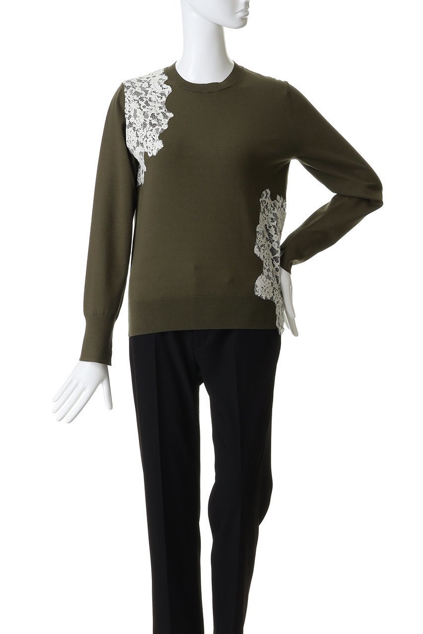 【ベイジ,/BEIGE,】のWILLOW / アシンメトリーレースクルーネックニット/ 人気、トレンドファッション・服の通販 founy(ファニー) ファッション Fashion レディースファッション Fashion for Women トップス・カットソー Cut & Sew Tops ニット Knit Tops & Sweaters カジュアルプルオーバー・ニットトップス Pullovers & Knit Tops / Casual Pullovers カッティング Cutting Detail ストレッチ Stretch, Stretchy Fabric レース Lace, Lace Fabric エレガント 上品 Elegant 定番 Standard, Basic Item other-5|ID: prp329100004779928 ipo3291000000034816841