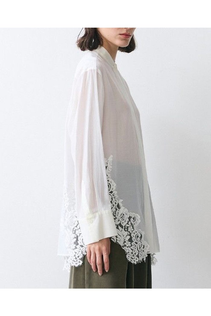 【ベイジ,/BEIGE,】のGALENA / コットンレースバンドカラーシャツ/ インテリア・キッズ・メンズ・レディースファッション・服の通販 founy(ファニー) https://founy.com/ ファッション Fashion レディースファッション Fashion for Women トップス・カットソー Cut & Sew Tops シャツ・ブラウス・オフィスカジュアル Elegant Blouses & Button-Ups オケージョン Occasion Wear スリーブ Sleeve, Long Sleeve / Short Sleeve デニム Denim, Jeans Material トレンド Trend, Trending Now ビスチェ Bustier, Corset Top ボトム Bottoms, Lower Wear レース Lace, Lace Fabric ロング Long, Long-Length ビジネス 仕事 通勤 Business / Work / Commuting 新作・新入荷 New Arrivals / New In |ID: prp329100004779931 ipo3291000000034673736