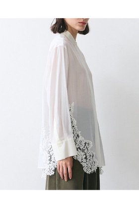 【ベイジ,/BEIGE,】 GALENA / コットンレースバンドカラーシャツ/人気、トレンドファッション・服の通販 founy(ファニー) ファッション Fashion レディースファッション Fashion for Women トップス・カットソー Cut & Sew Tops シャツ・ブラウス・オフィスカジュアル Elegant Blouses & Button-Ups オケージョン Occasion Wear スリーブ Sleeve, Long Sleeve / Short Sleeve デニム Denim, Jeans Material トレンド Trend, Trending Now ビスチェ Bustier, Corset Top ボトム Bottoms, Lower Wear レース Lace, Lace Fabric ロング Long, Long-Length ビジネス 仕事 通勤 Business / Work / Commuting 新作・新入荷 New Arrivals / New In |ID:prp329100004779931